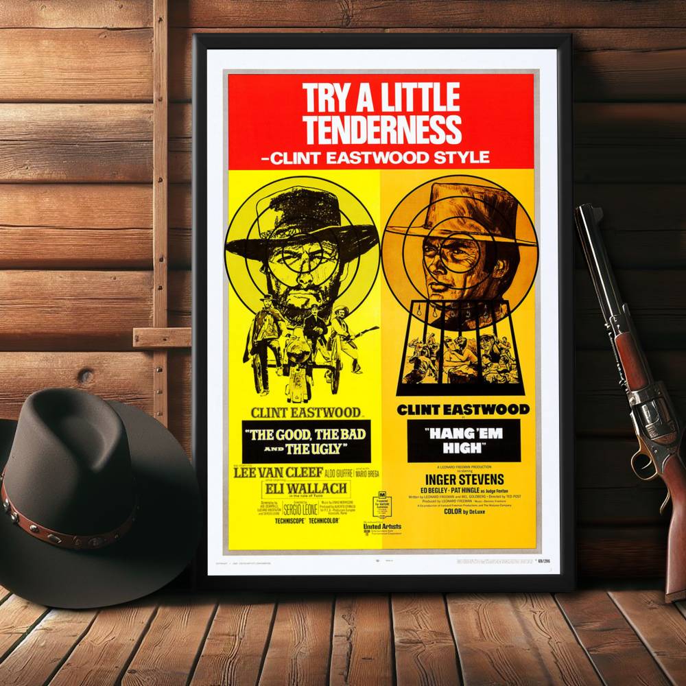 "Good, The Bad And The Ugly" (1966) Framed Movie Poster