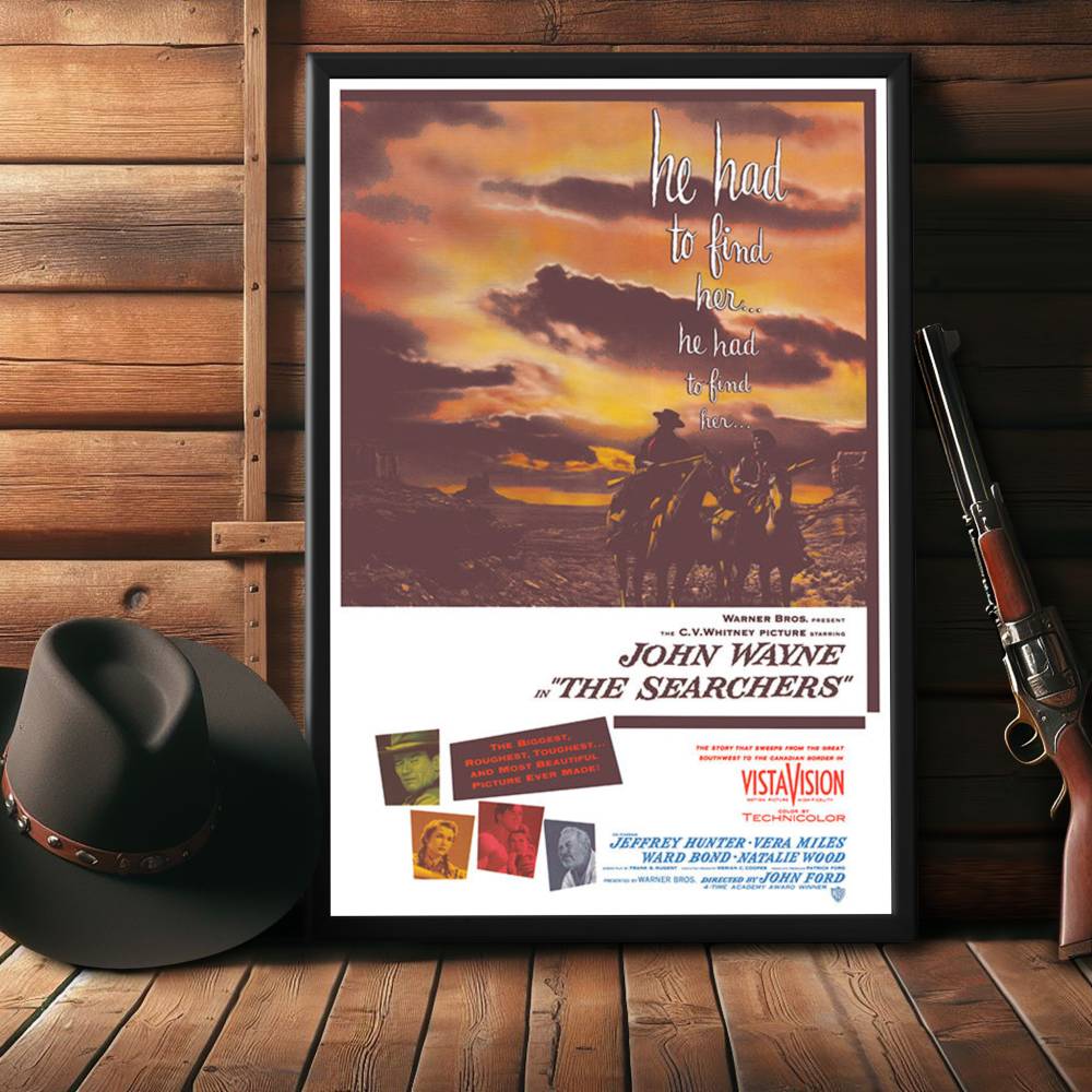 "Searchers" (1956) Framed Movie Poster