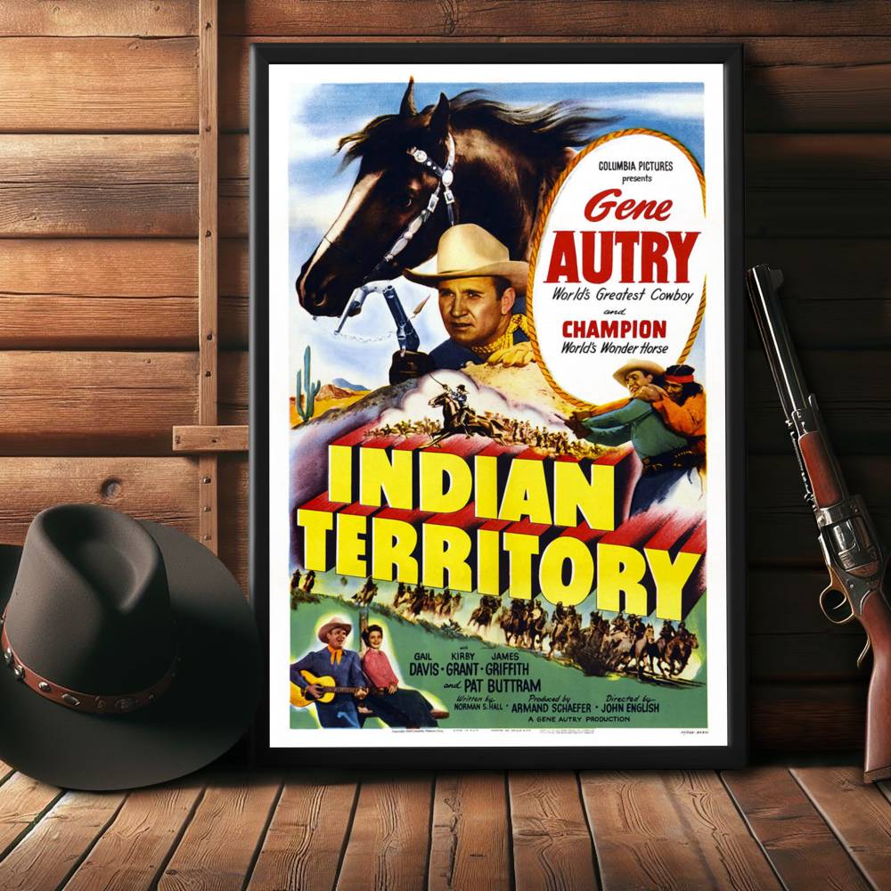 "Indian Territory" (1950) Framed Movie Poster