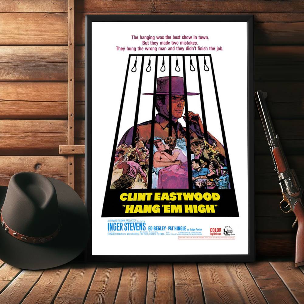 "Hang 'Em High" (1968) Framed Movie Poster