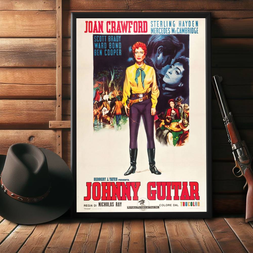 "Johnny Guitar" (1954) Framed Movie Poster