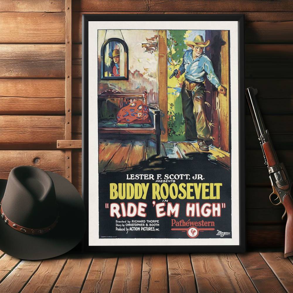 "Ride 'Em High" (1927) Framed Movie Poster