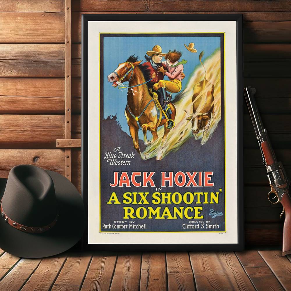 "Six Shootin' Romance" (1926) Framed Movie Poster