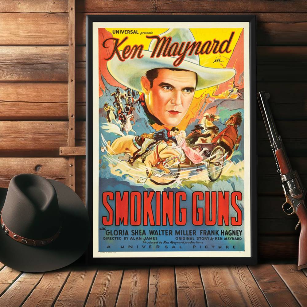 "Smoking Guns" (1934) Framed Movie Poster