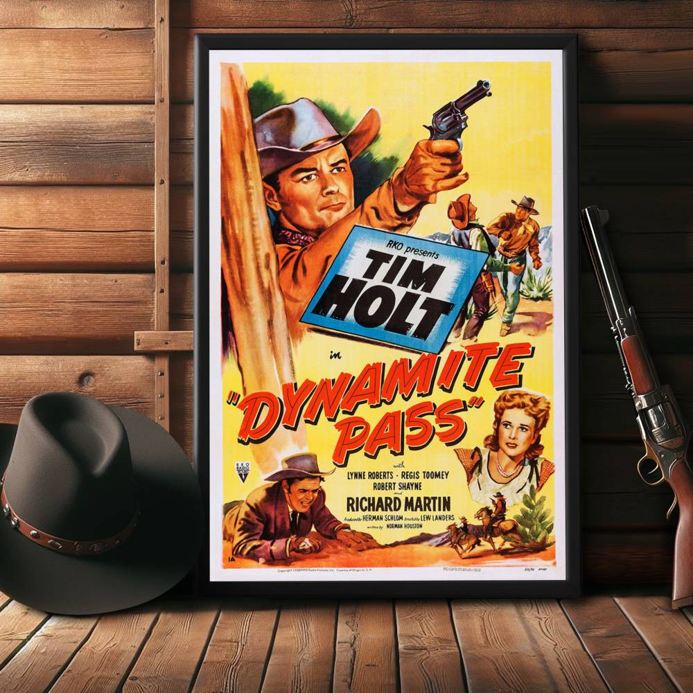 "Dynamite Pass" (1950) Framed Movie Poster