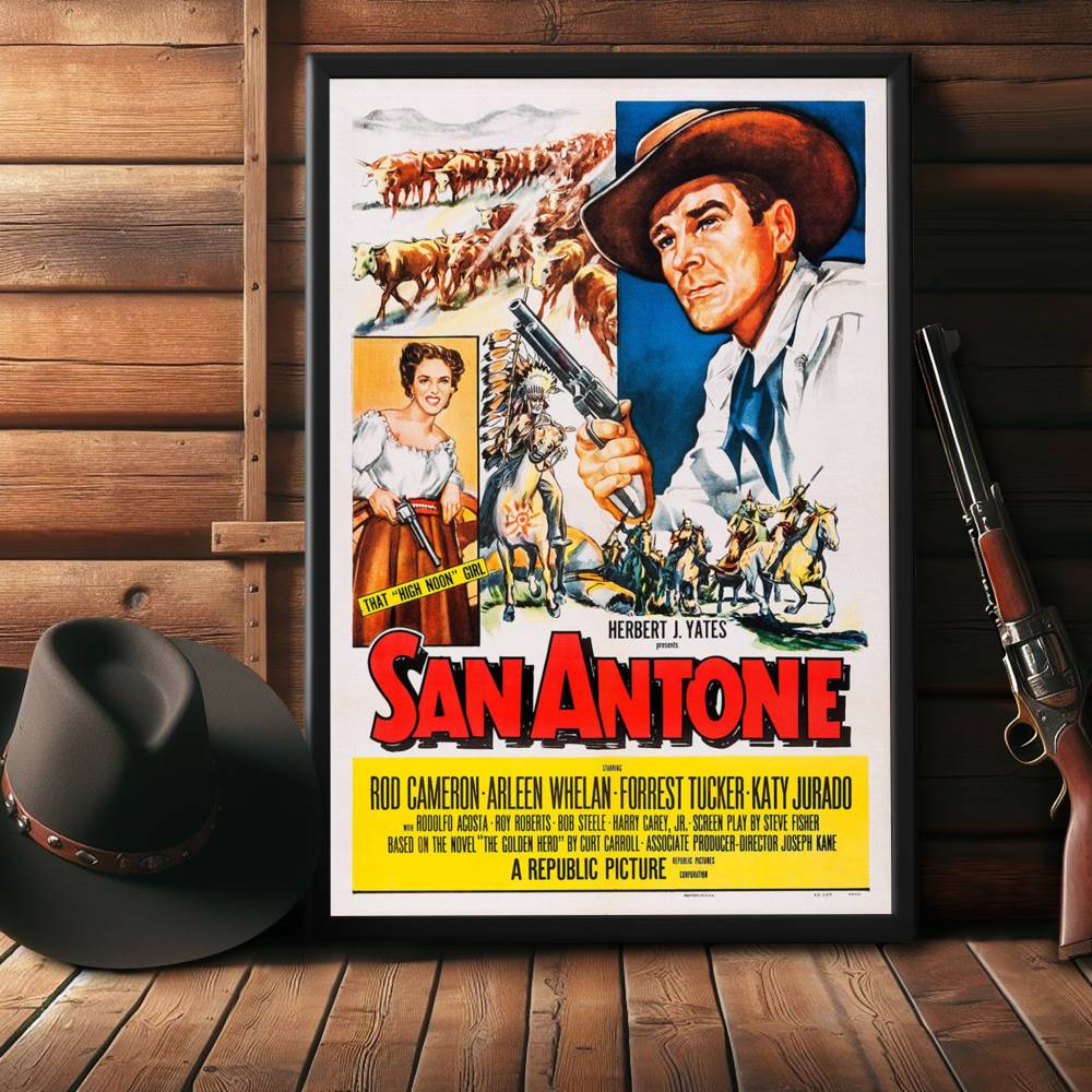 "San Antone" (1953) Framed Movie Poster