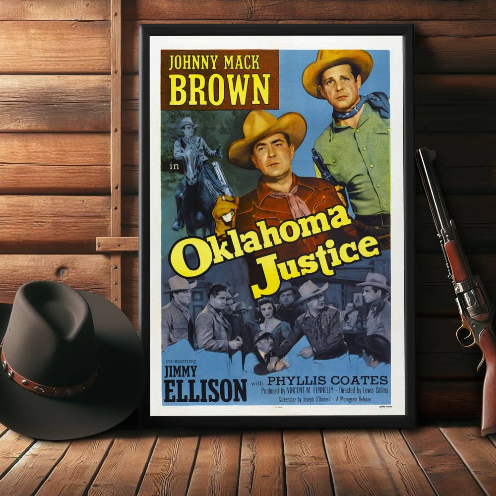 "Oklahoma Justice" (1951) Framed Movie Poster