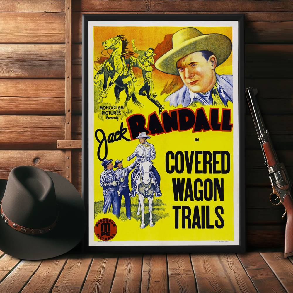 "Covered Wagon Trails" (1940) Framed Movie Poster
