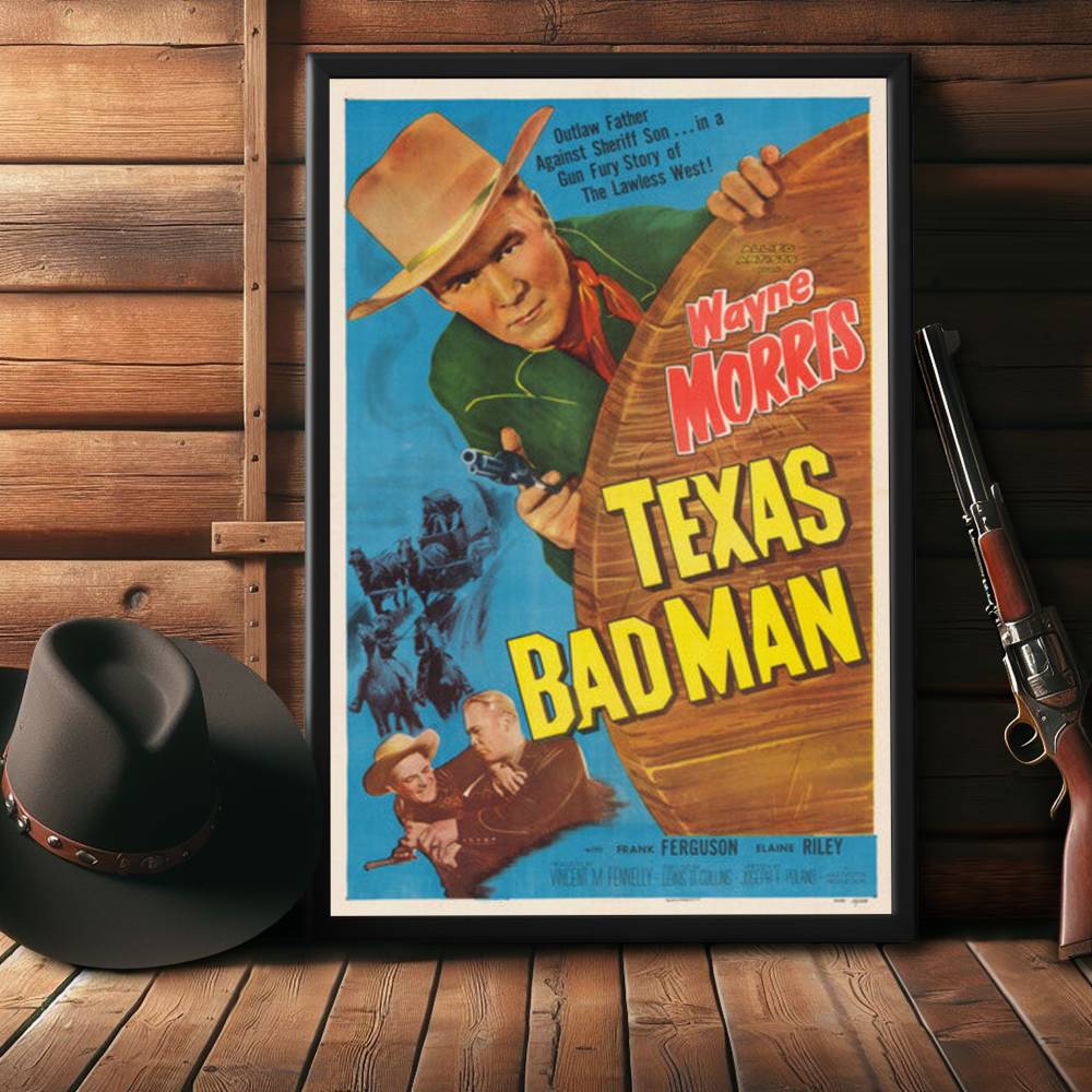 "Texas Bad Man" (1953) Framed Movie Poster