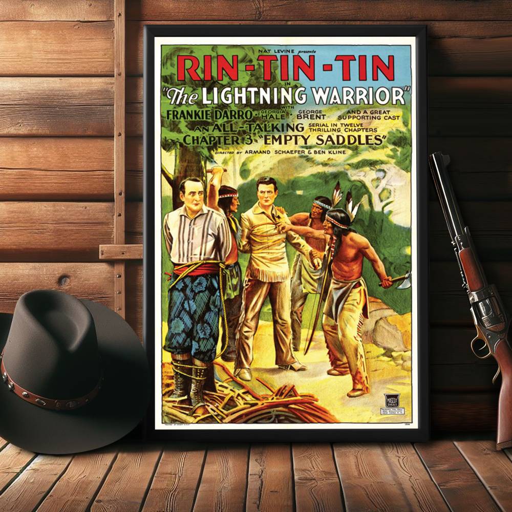 "Lightning Warrior" (1931) Framed Movie Poster