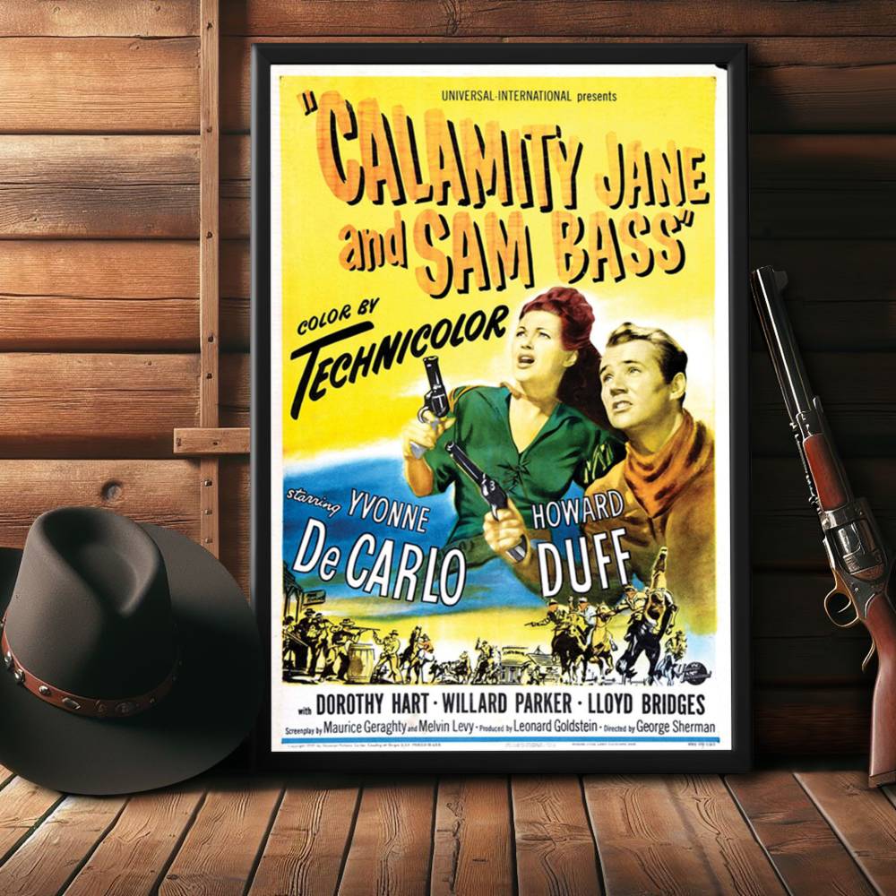 "Calamity Jane And Sam Bass" (1949) Framed Movie Poster