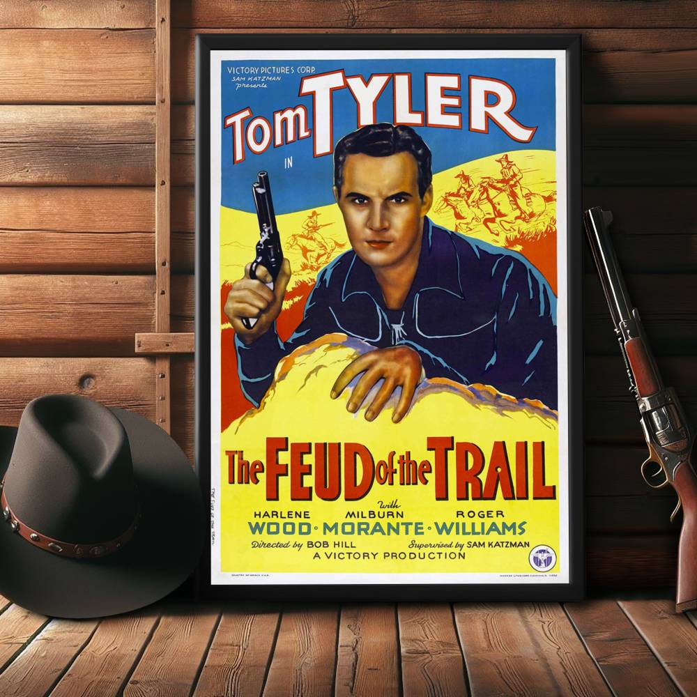 "Feud Of The Trail" (1937) Framed Movie Poster