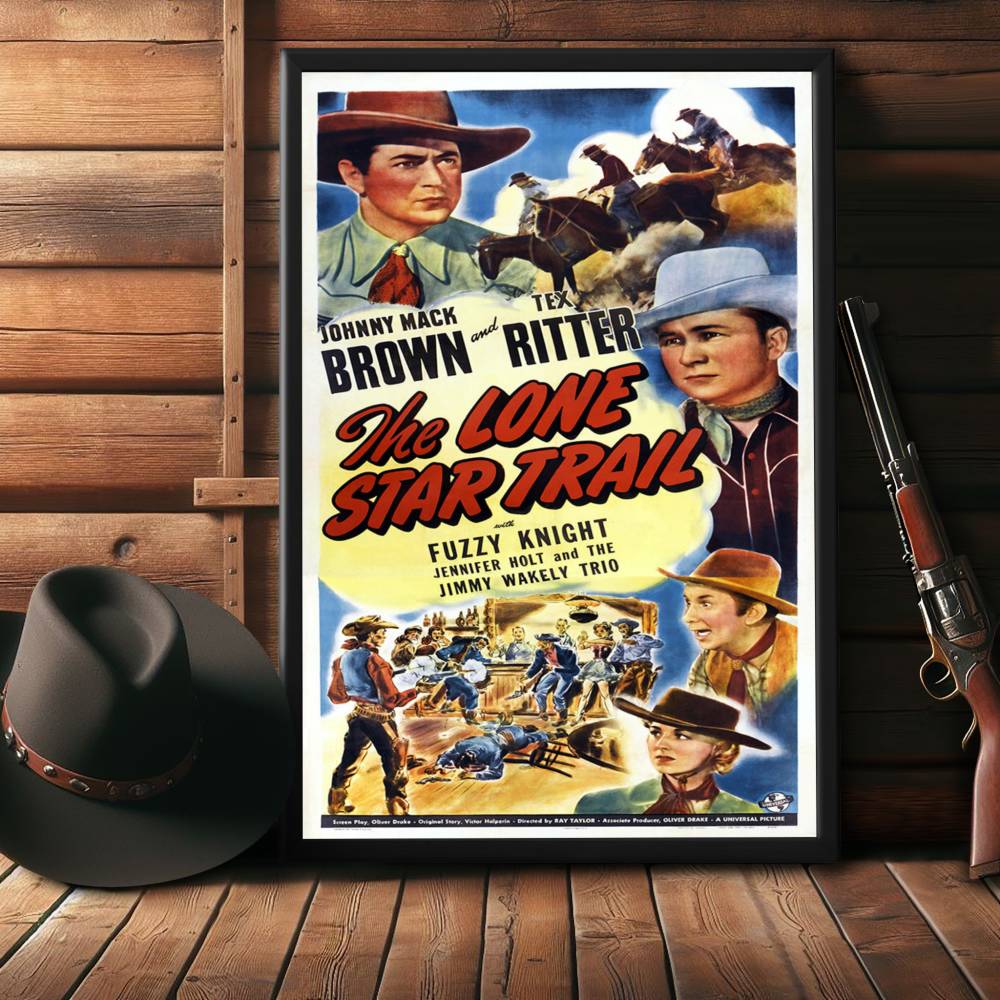 "Lone Star Trail" (1943) Framed Movie Poster