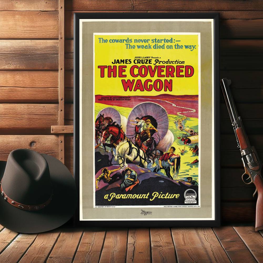 "Covered Wagon" (1923) Framed Movie Poster