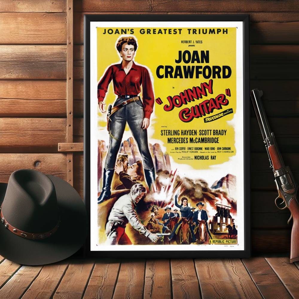 "Johnny Guitar" (1954) Framed Movie Poster