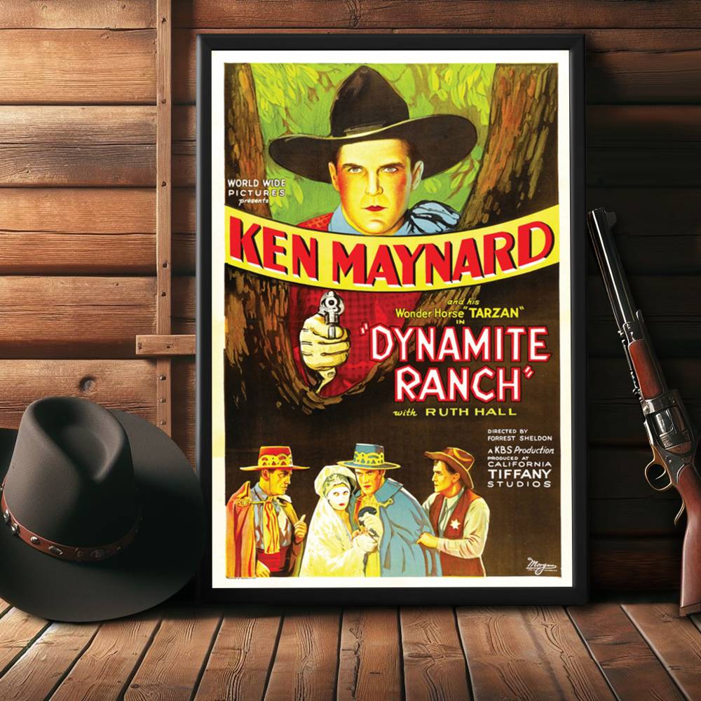 "Dynamite Ranch" (1932) Framed Movie Poster