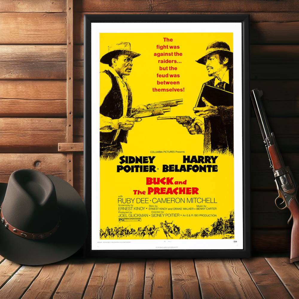 "Buck And The Preacher" (1972) Framed Movie Poster
