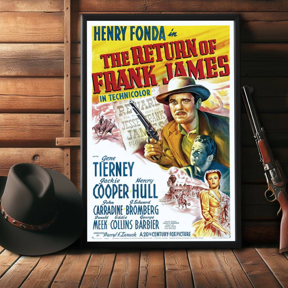 "Return Of Frank James" (1940) Framed Movie Poster
