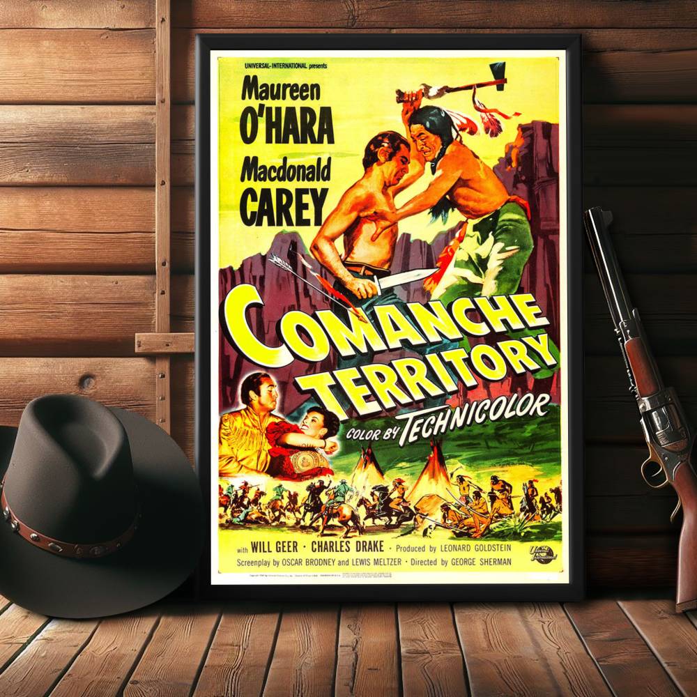 "Comanche Territory" (1950) Framed Movie Poster