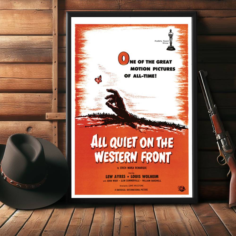 "All Quiet On The Western Front" (1930) Framed Movie Poster