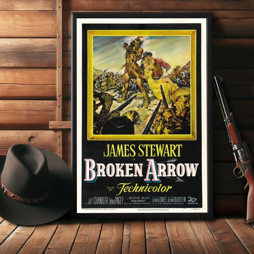 "Broken Arrow" (1950) Framed Movie Poster