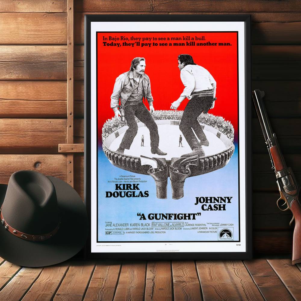 "Gunfight" (1971) Framed Movie Poster
