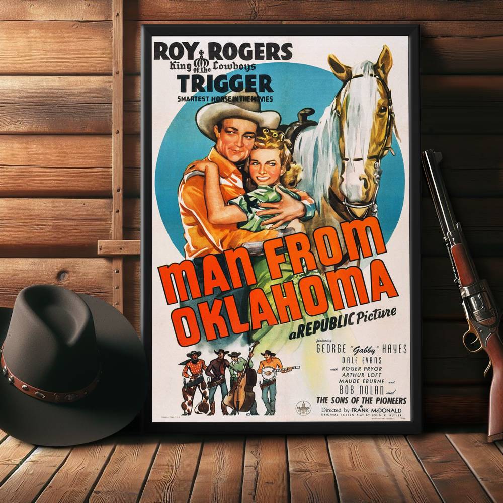 "Man From Oklahoma" (1945) Framed Movie Poster