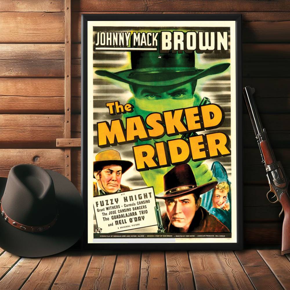 "Masked Rider" (1941) Framed Movie Poster