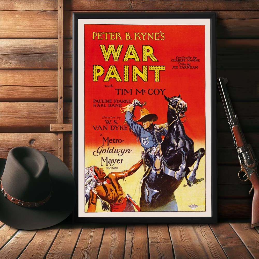 "War Paint" (1953) Framed Movie Poster
