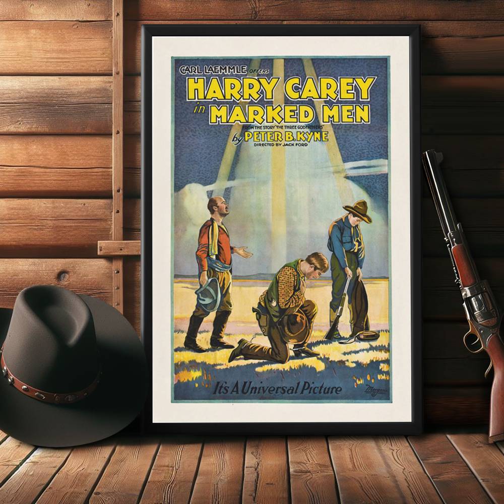 "Marked Men" (1919) Framed Movie Poster
