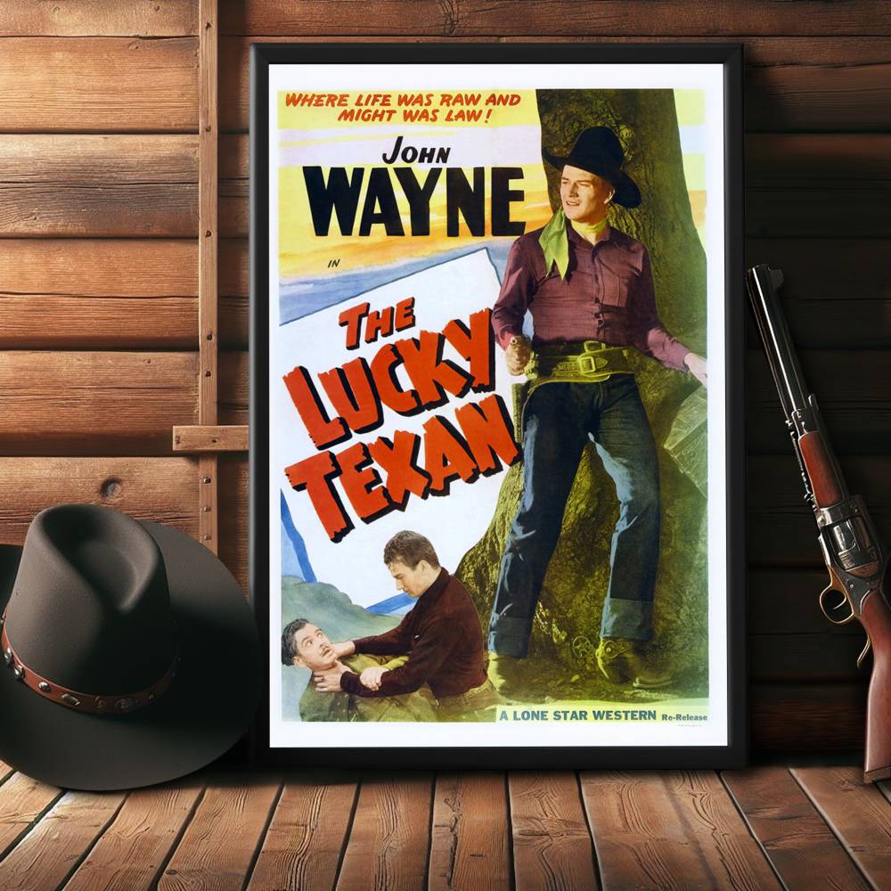 "Lucky Texan" (1934) Framed Movie Poster