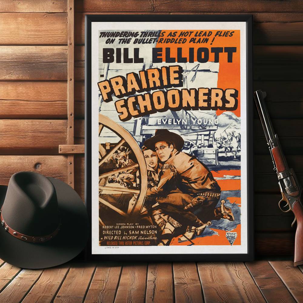 "Prairie Schooners" (1940) Framed Movie Poster