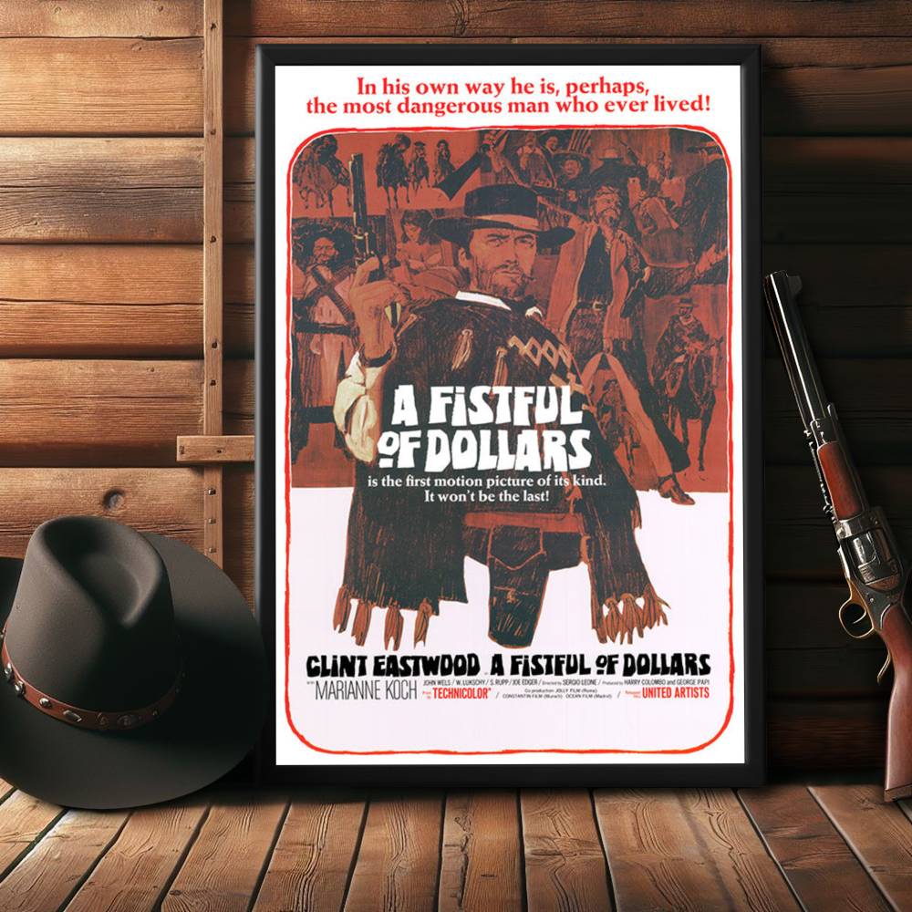 "Fistful of Dollars" (1964) Framed Movie Poster