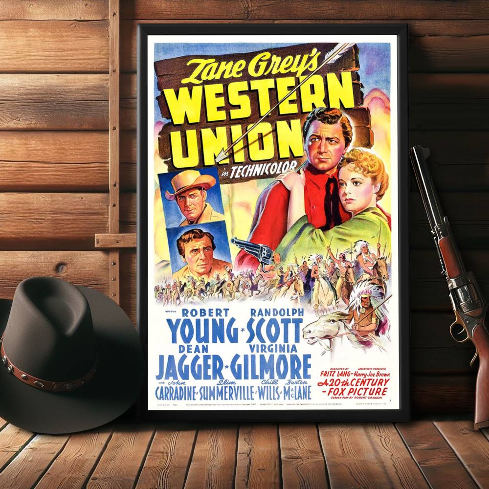 "Western Union" (1941) Framed Movie Poster
