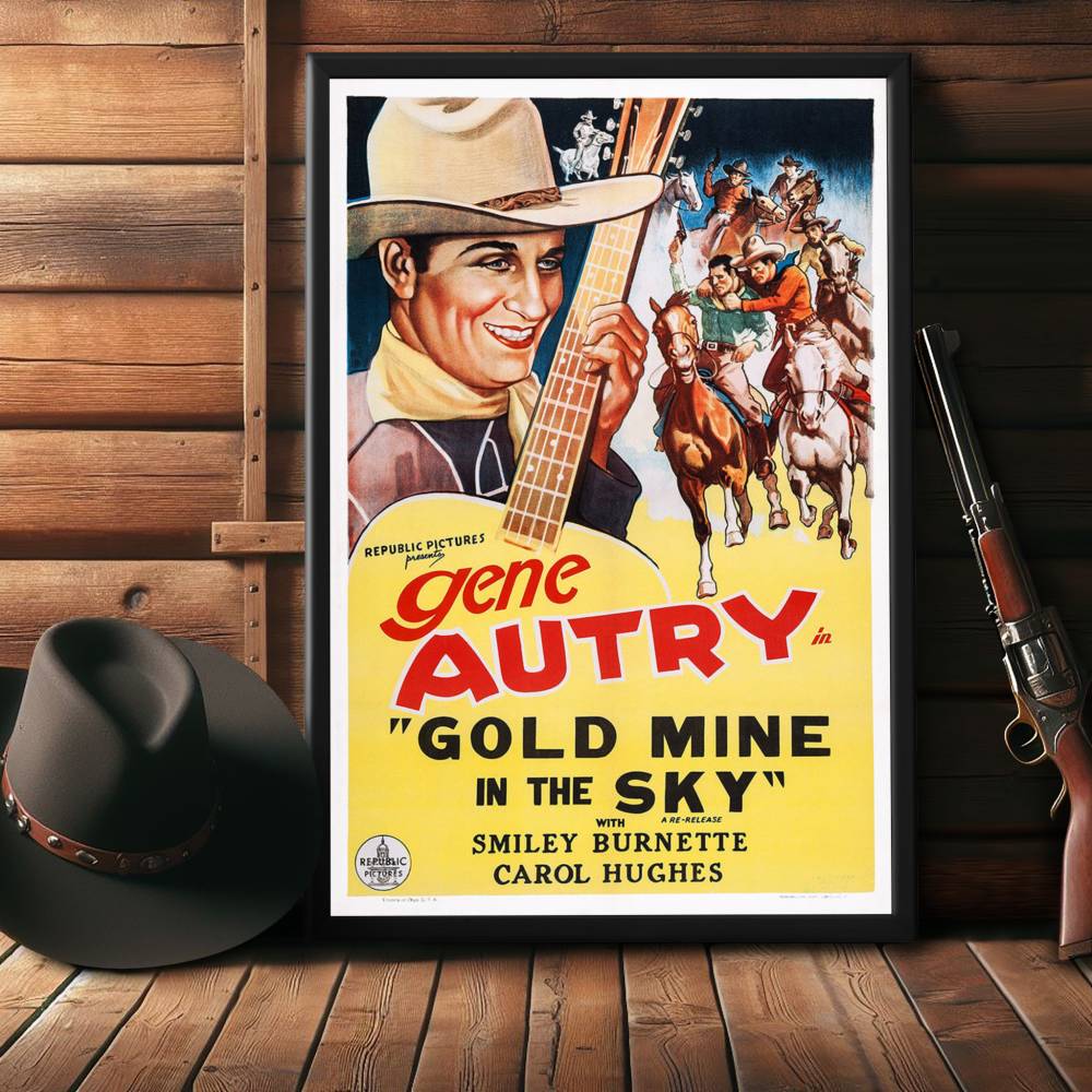 "Gold Mine In The Sky" (1938) Framed Movie Poster