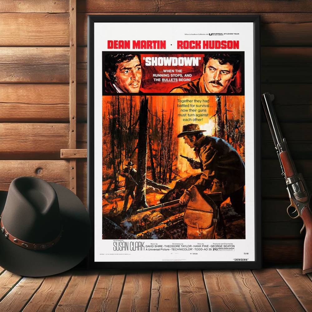 "Showdown" (1973) Framed Movie Poster