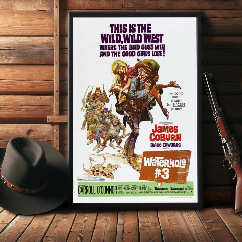 "Waterhole #3" (1967) Framed Movie Poster
