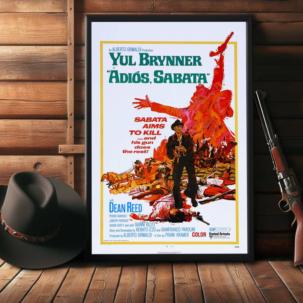 "Adios Sabata" (1971) Framed Movie Poster