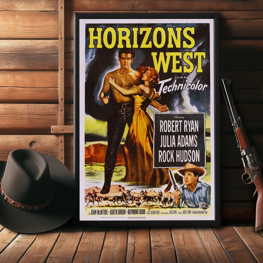 "Horizons West" (1952) Framed Movie Poster