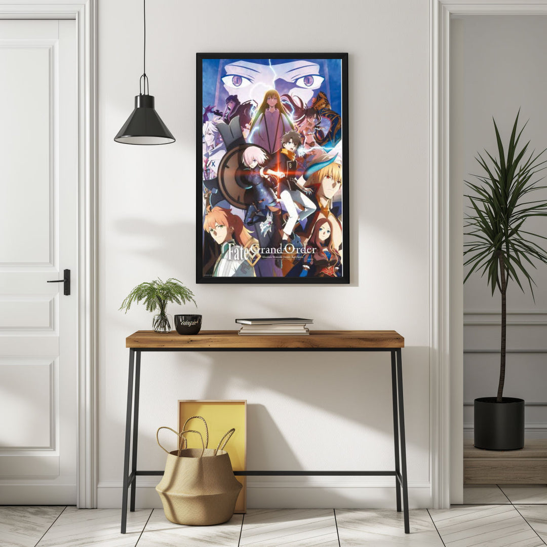 Background with Framed Poster