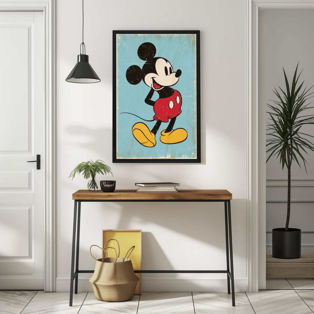 Background with Framed Poster