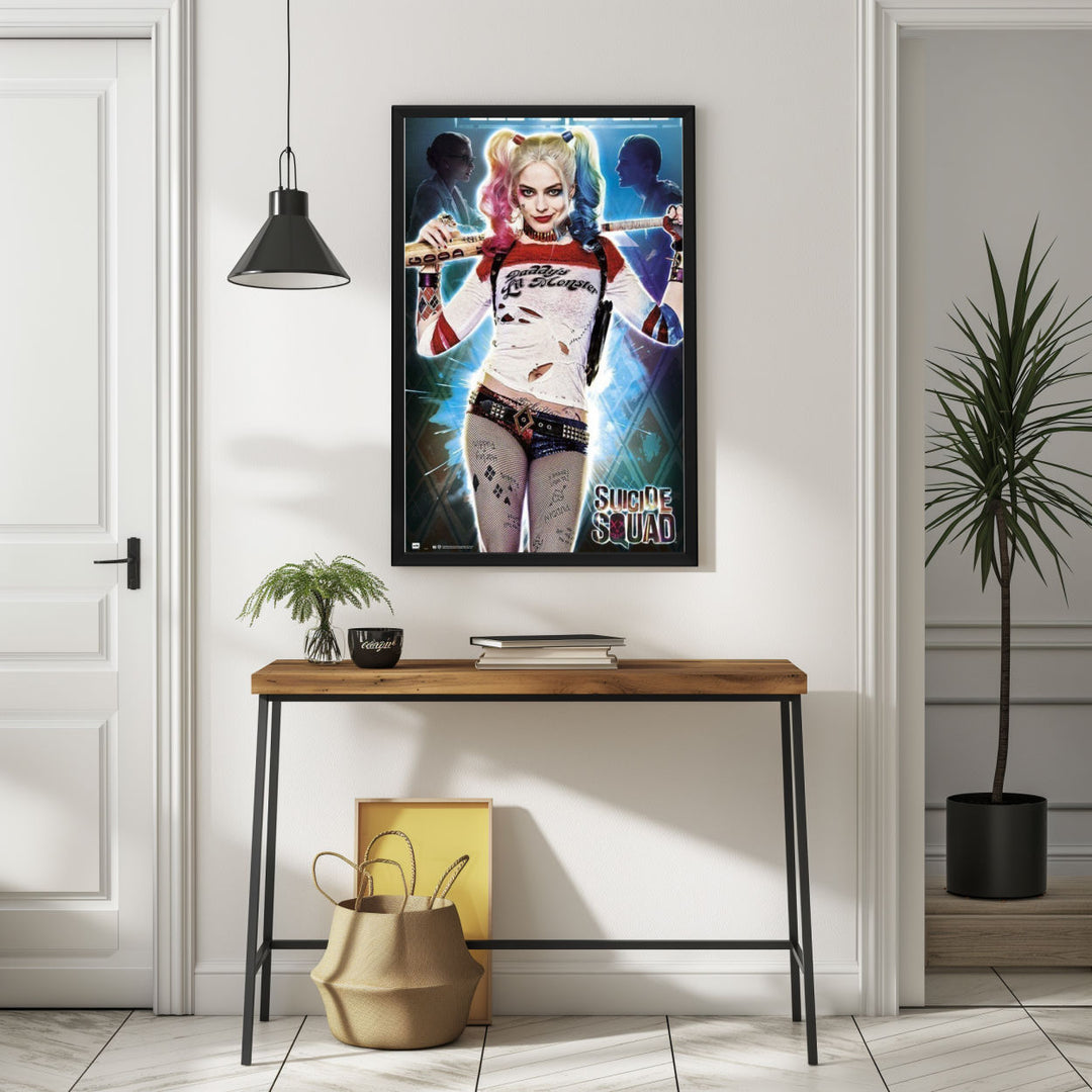 Background with Framed Poster