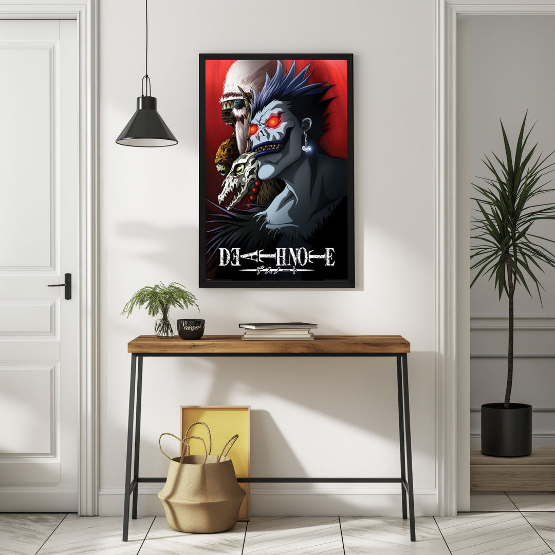 Background with Framed Poster