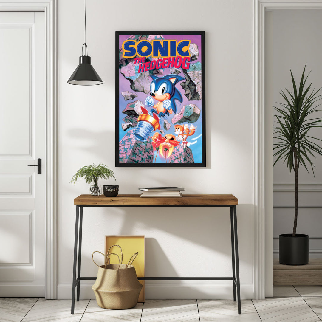 Background with Framed Poster