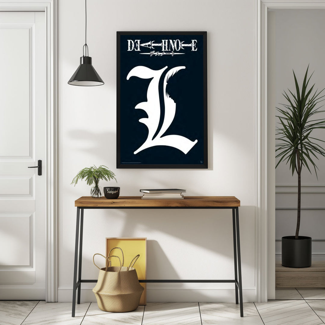 Background with Framed Poster