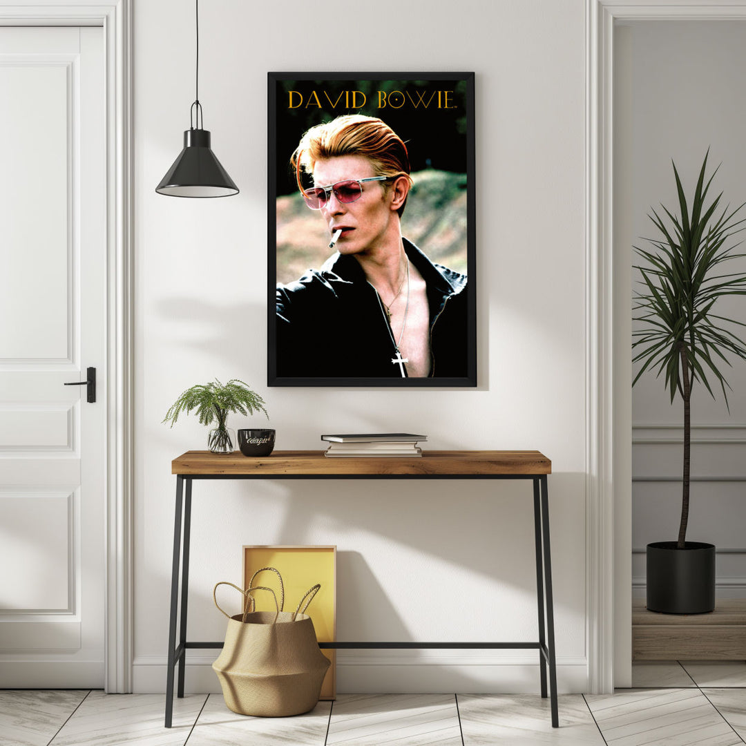 Background with Framed Poster