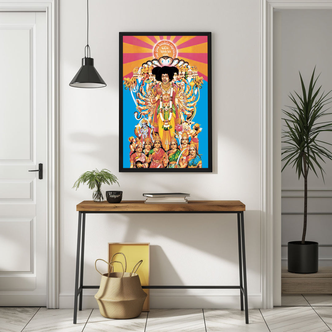 Background with Framed Poster