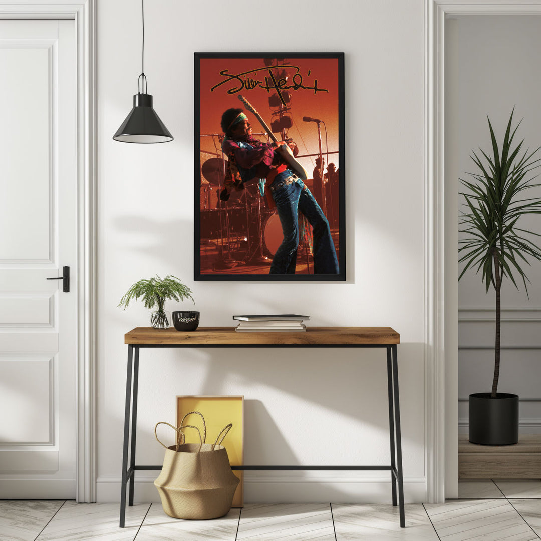 Background with Framed Poster