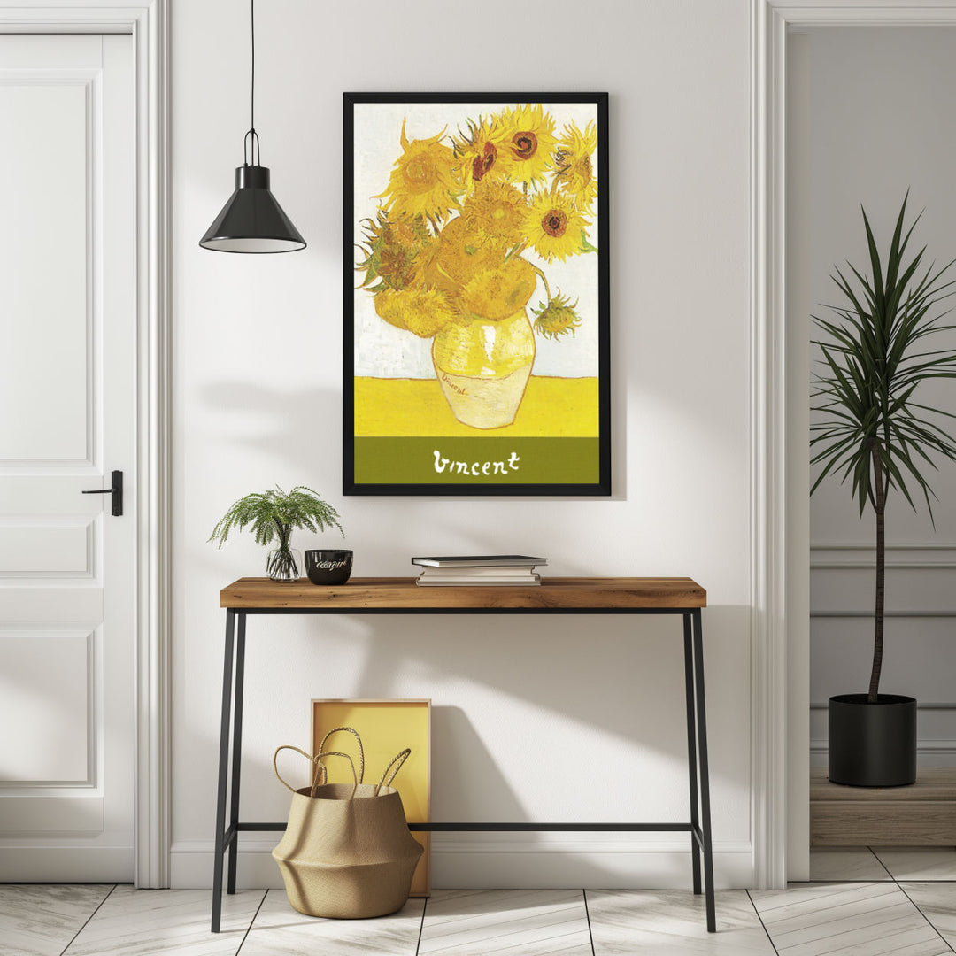 Background with Framed Poster