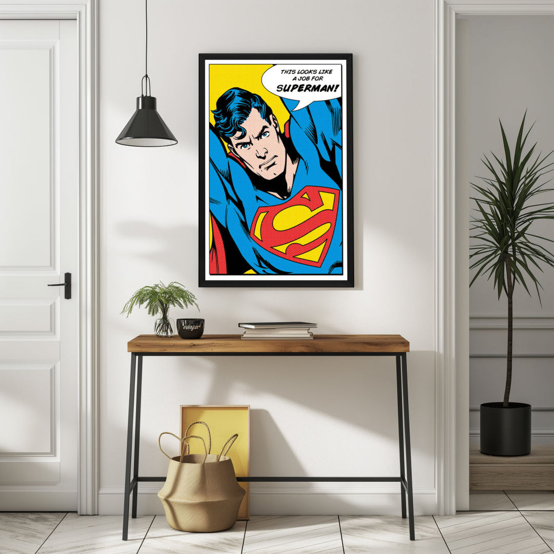 Background with Framed Poster